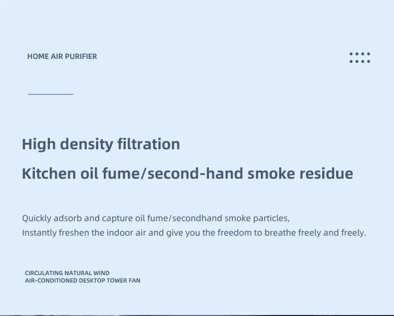 TINSOL Mini Air Purifier - HEPA Filter & Negative Ion Technology