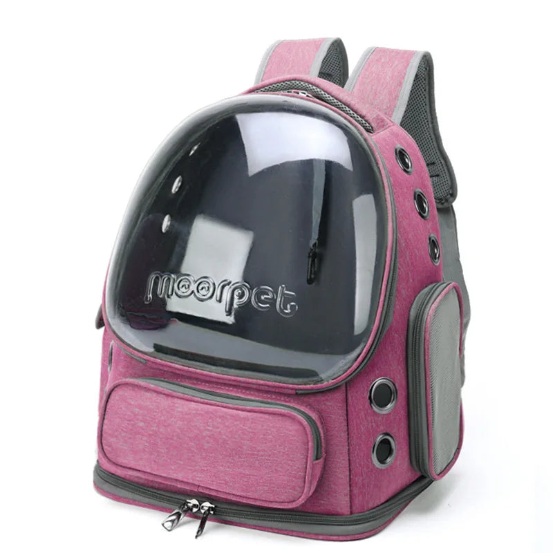 Transparent Pet Carrier Backpack for Cats & Small Dogs | Travel Bag