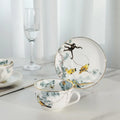 Jungle Floral Bone China Coffee Set | Elegant Tableware & Home Decor