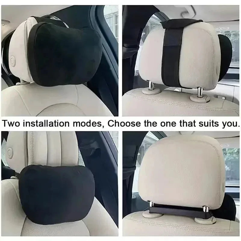 Premium Car Headrest Neck Support Pillow - Maybach S-Class Design, Universal Fit