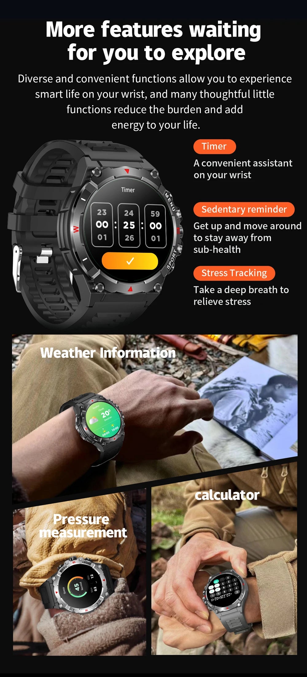 COLMI V76 GPS Smartwatch | Ultra AMOLED & Bluetooth Call