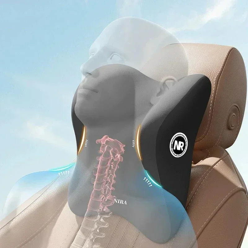 Amagi Memory Foam Car Comfort Set - Headrest, Lumbar, Back Support