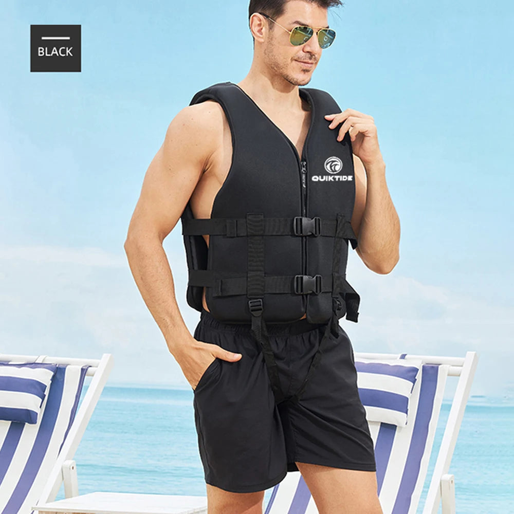 Vabena Neoprene Life Jacket for Water Sports | Adult Children Buoyancy Vest