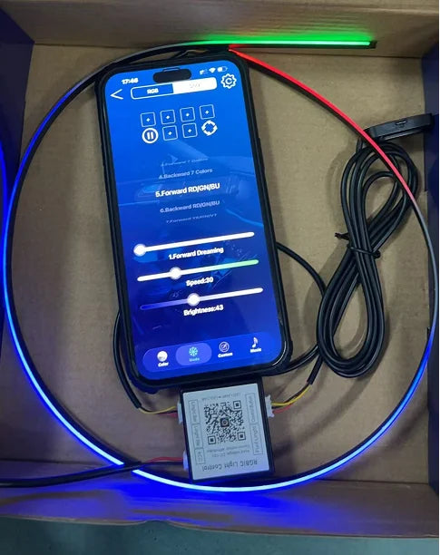 RGB LED Car Ambient Light Kit - APP Control Streamer Atmosphere Lamp