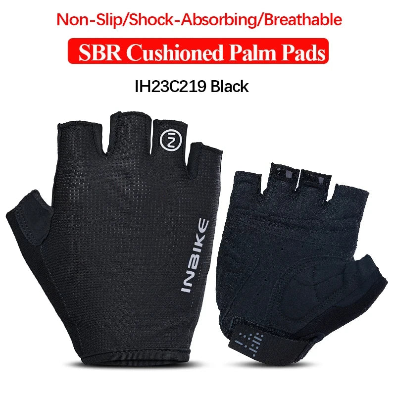 INBIKE Shockproof Gel Pad Cycling Gloves - Half Finger Summer Sport