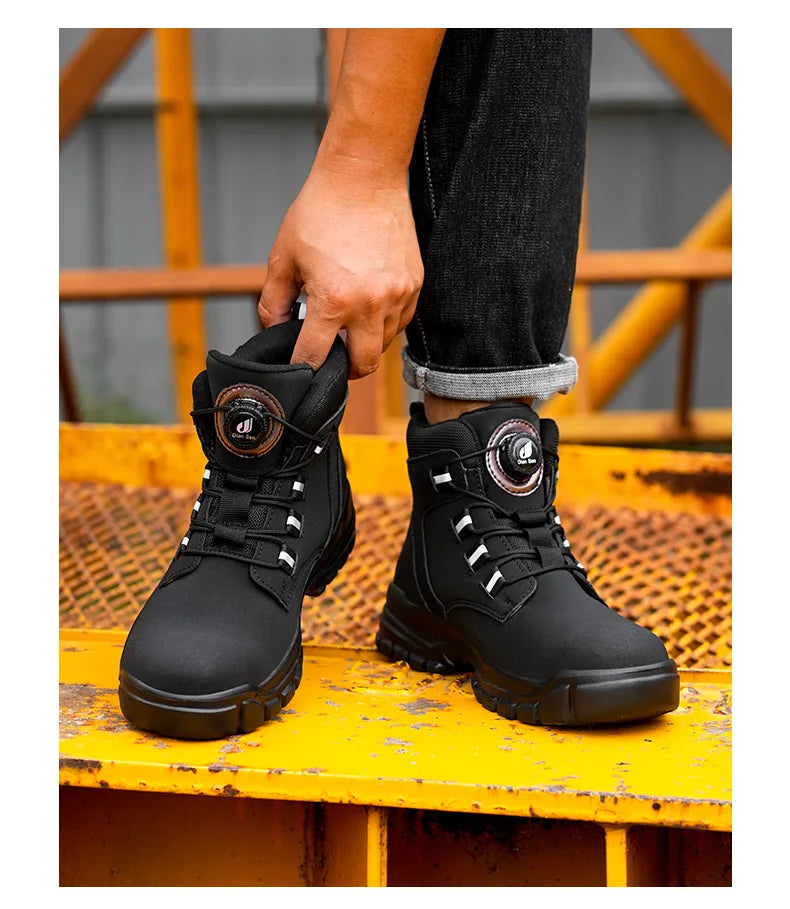 Waterproof Steel Toe Industrial Work Boots - Ultimate Protection