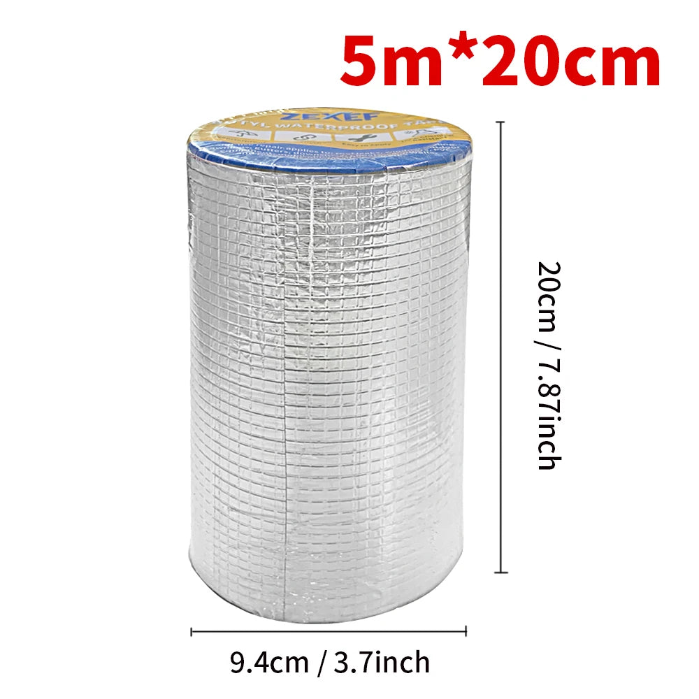 Waterproof Aluminum Butyl Tape - High Temp Roof & Wall Repair Sealant