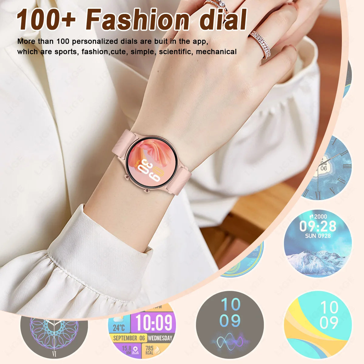 Vabena 2026 Smartwatch for Women & Men | AMOLED, GPS, IP68