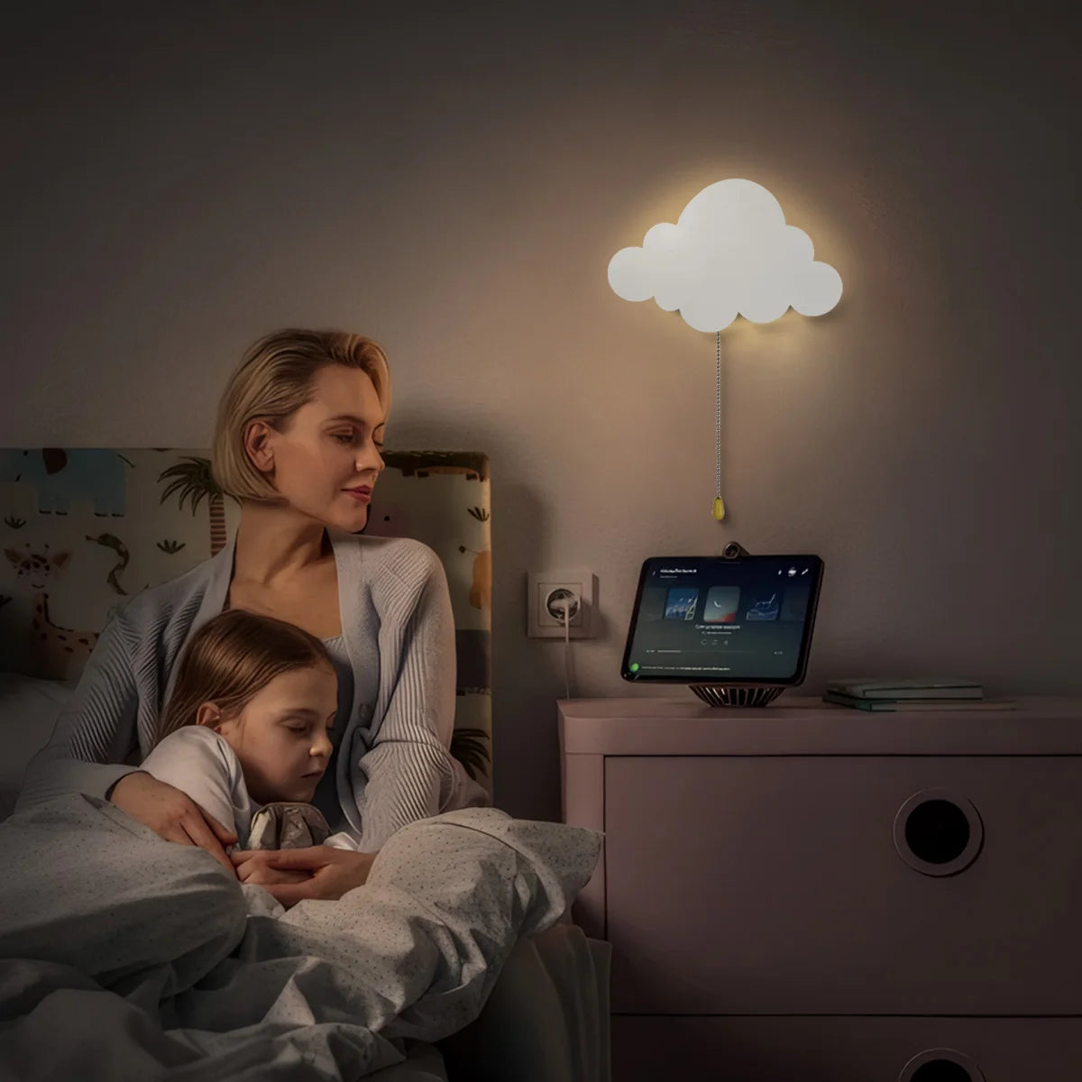 Cloud Light Floating Cloud Wall Lamp - Nursery & Kids' Bedroom Night Light