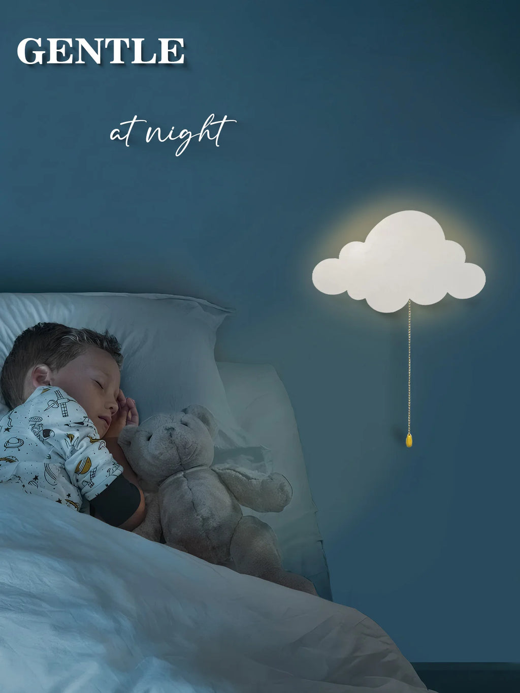 Cloud Light Floating Cloud Wall Lamp - Nursery & Kids' Bedroom Night Light
