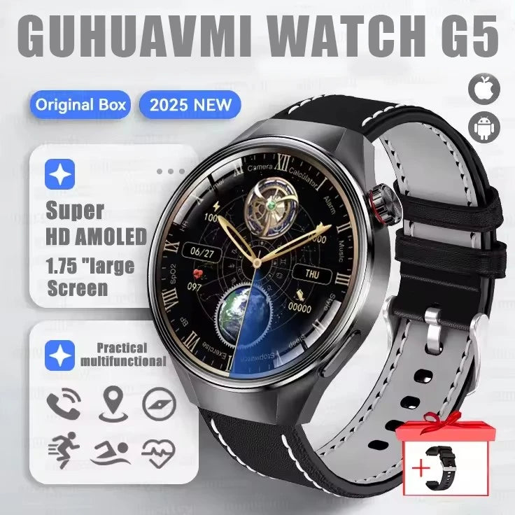 G5 PLUS Smartwatch | 1.75" HD AMOLED, GPS & Fitness Tracker