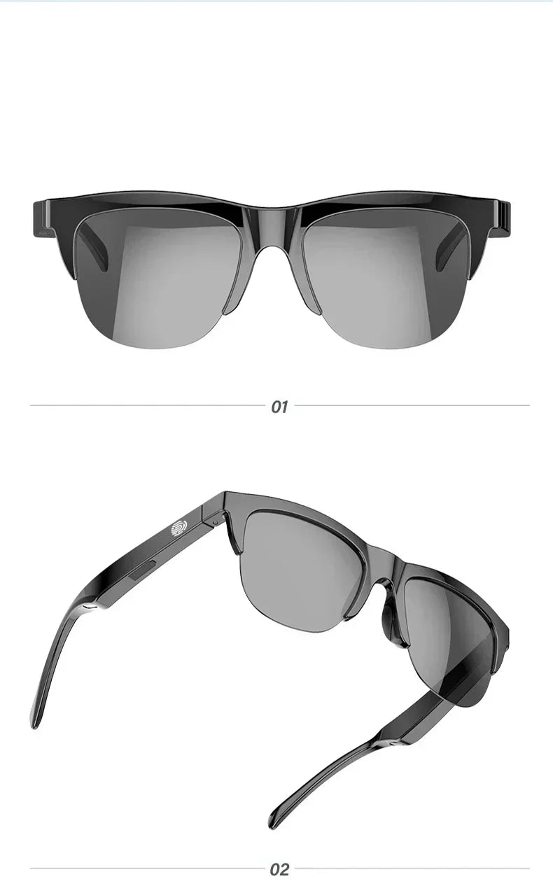 DIXSG Smart Sunglasses with Bluetooth Audio & Blue Light Protection