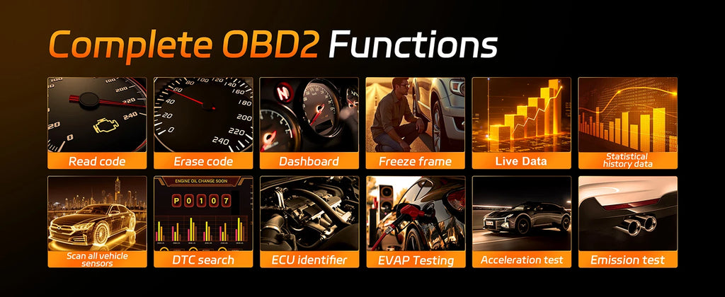 2026 KONNWEI KW905 OBD2 Scanner Bluetooth 5.0 Car Diagnostic Tool