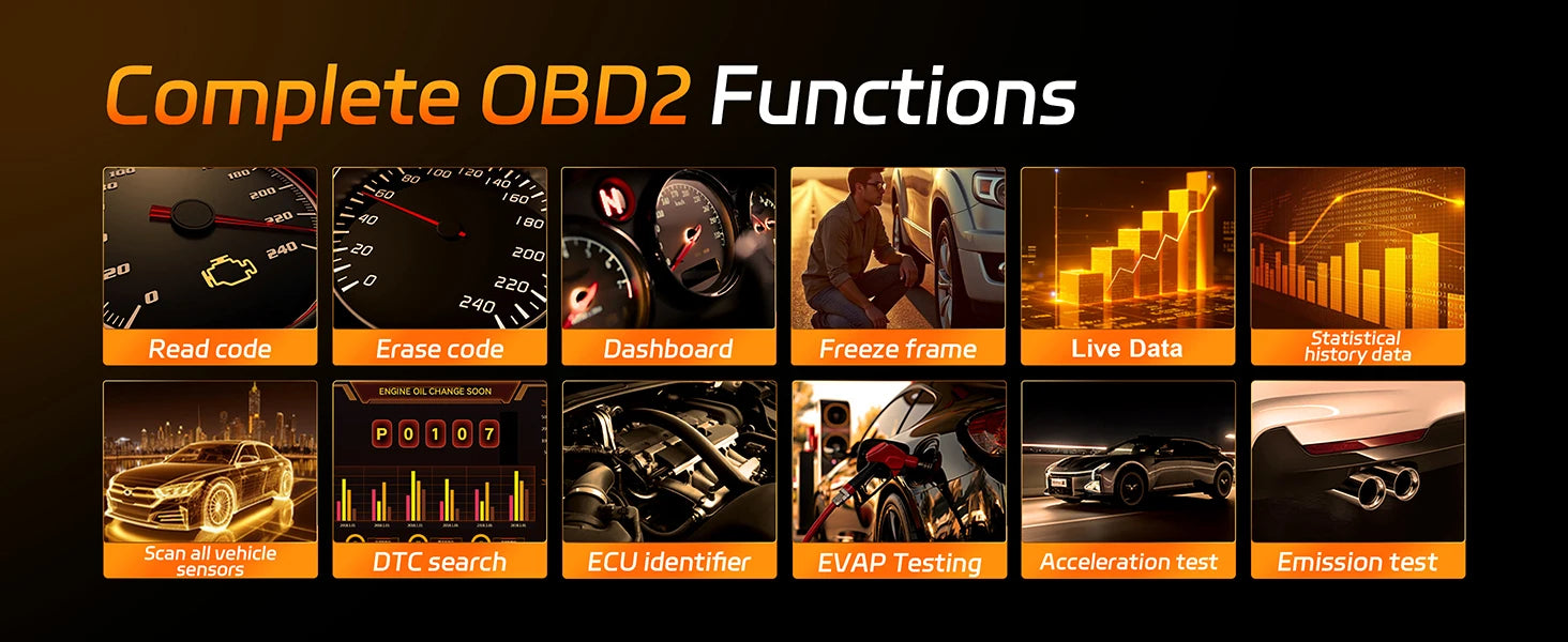 2026 KONNWEI KW905 OBD2 Scanner Bluetooth 5.0 Car Diagnostic Tool