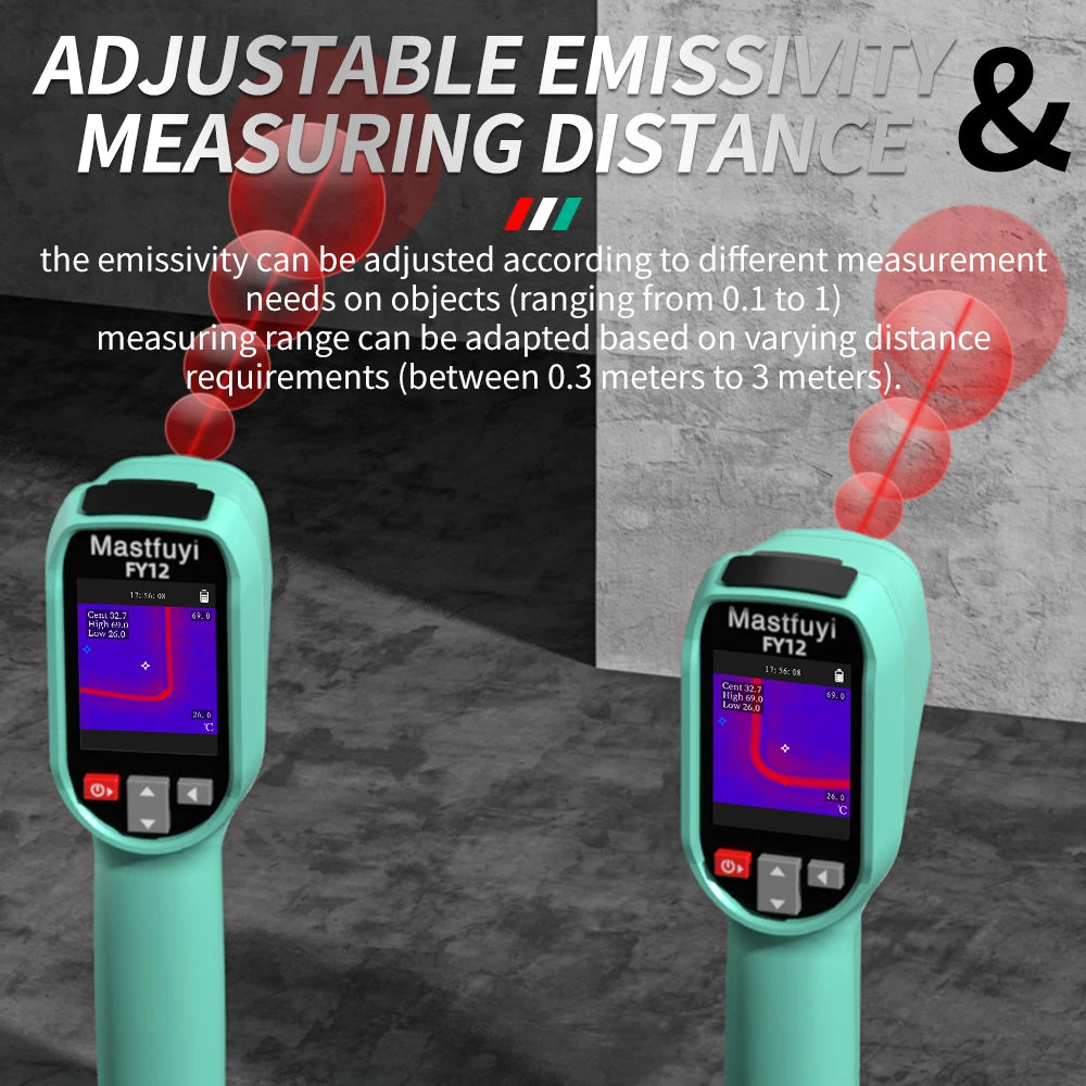 MASTFUYI Rechargeable Thermal Camera -20°C~550°C | Waterproof Handheld Imager
