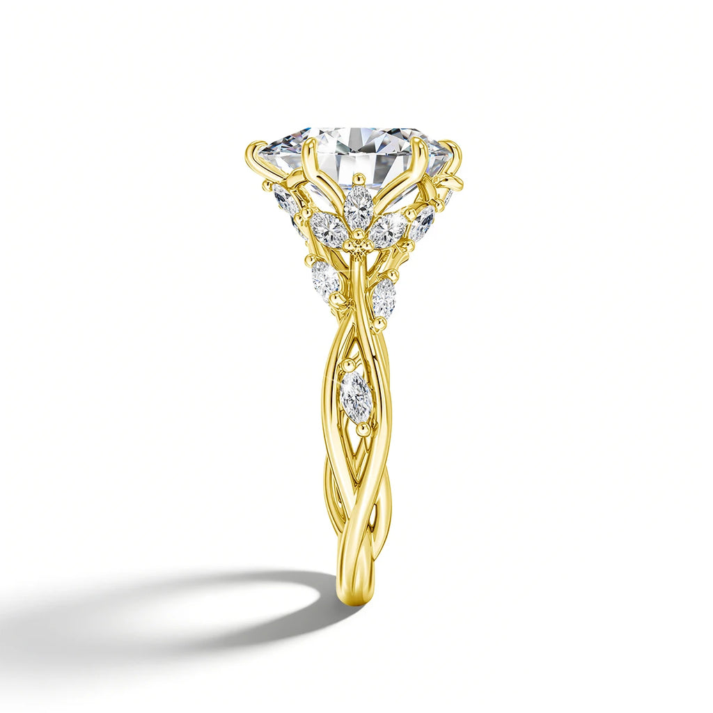 Vabena 14K Gold Filled 3CT Marquise Moissanite Engagement Ring