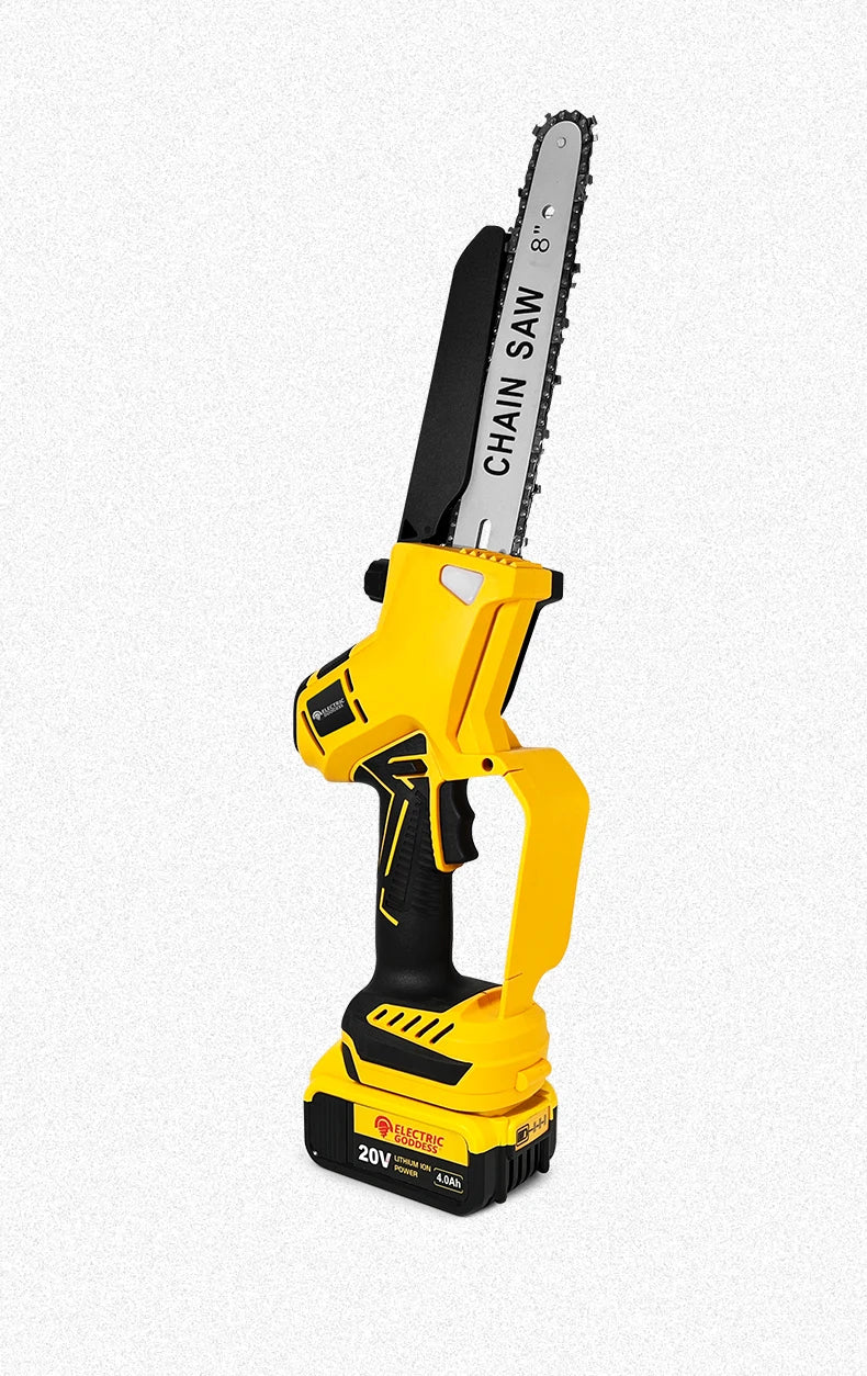 8-Inch 1380W Brushless Electric Chainsaw - Professional Pruning Saw for Dewalt 20V