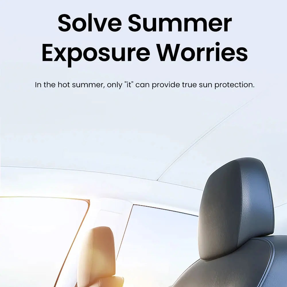 Tesla Model 3 Highland 2026 & Model Y Sunroof Sunshades | Ice Cloth Heat Blocker