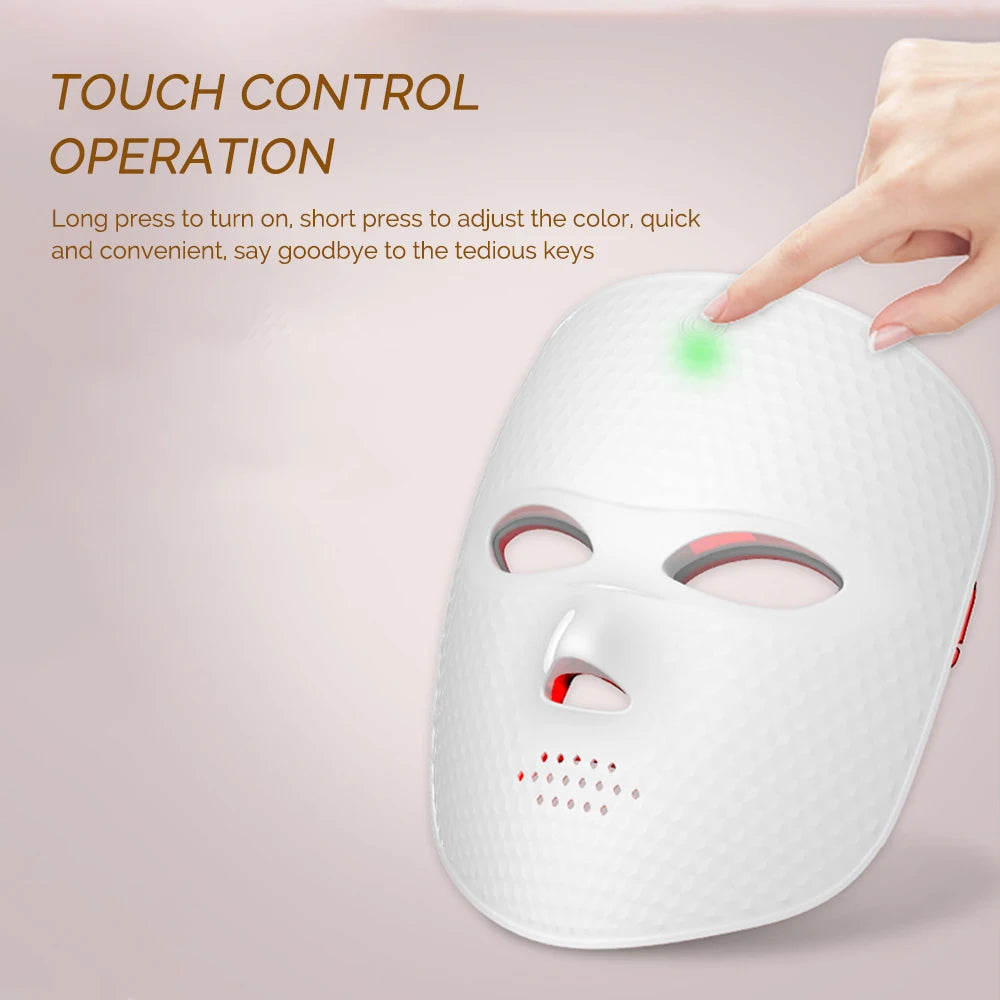 Vabena Wireless LED Mask: 7-Color Photon Therapy for Youthful Skin