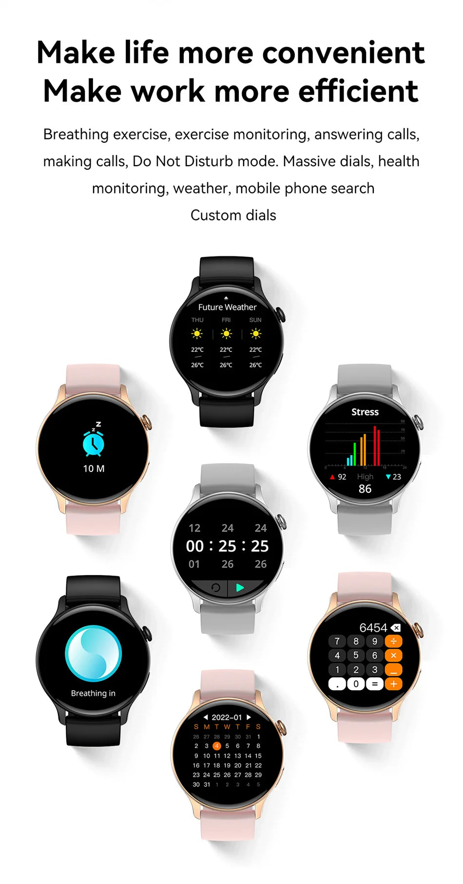 Women's Elegant AMOLED Smartwatch with GPS & Bluetooth Calling