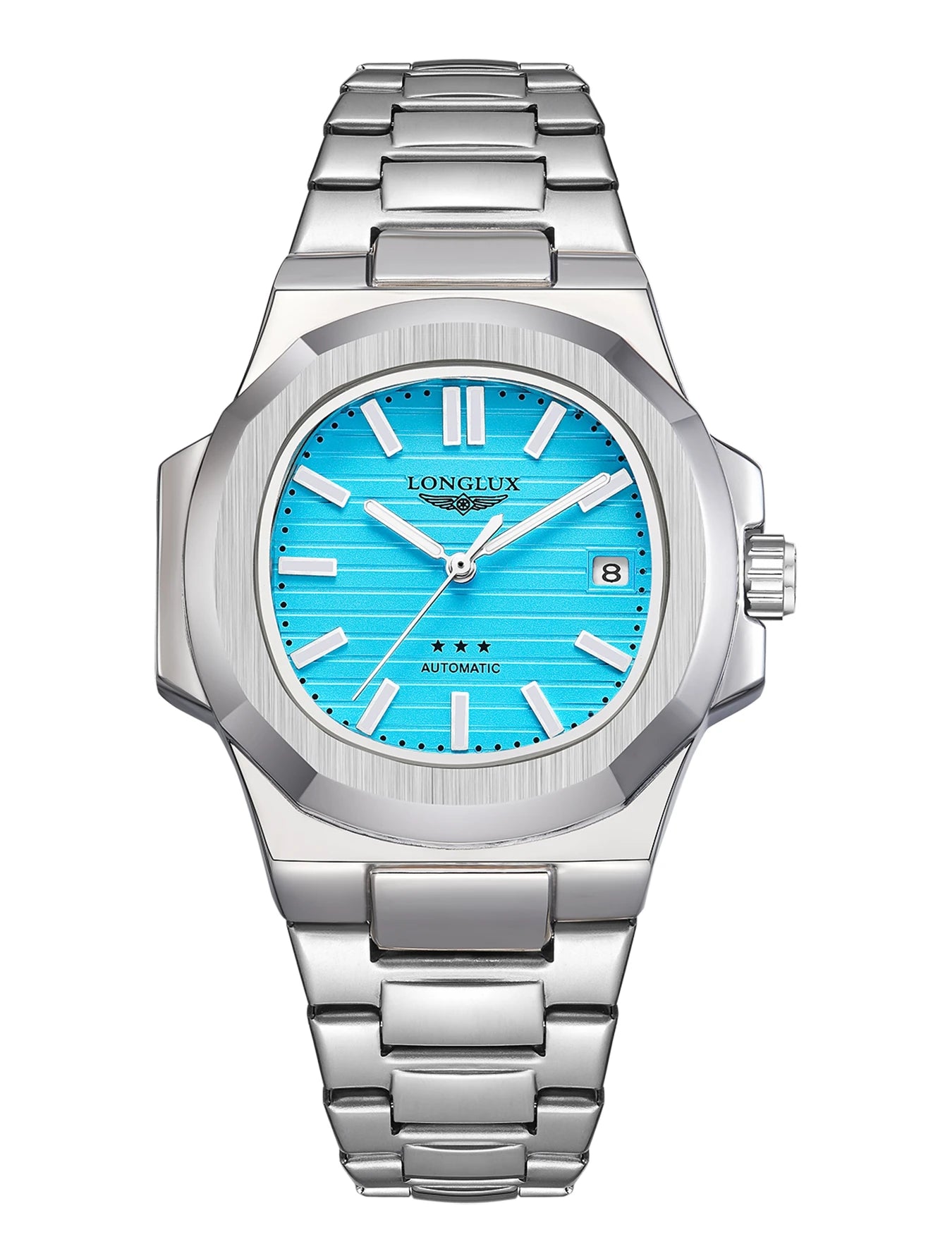 Vabena Men's Automatic Luxury Business Watch - Stainless Steel & Luminous