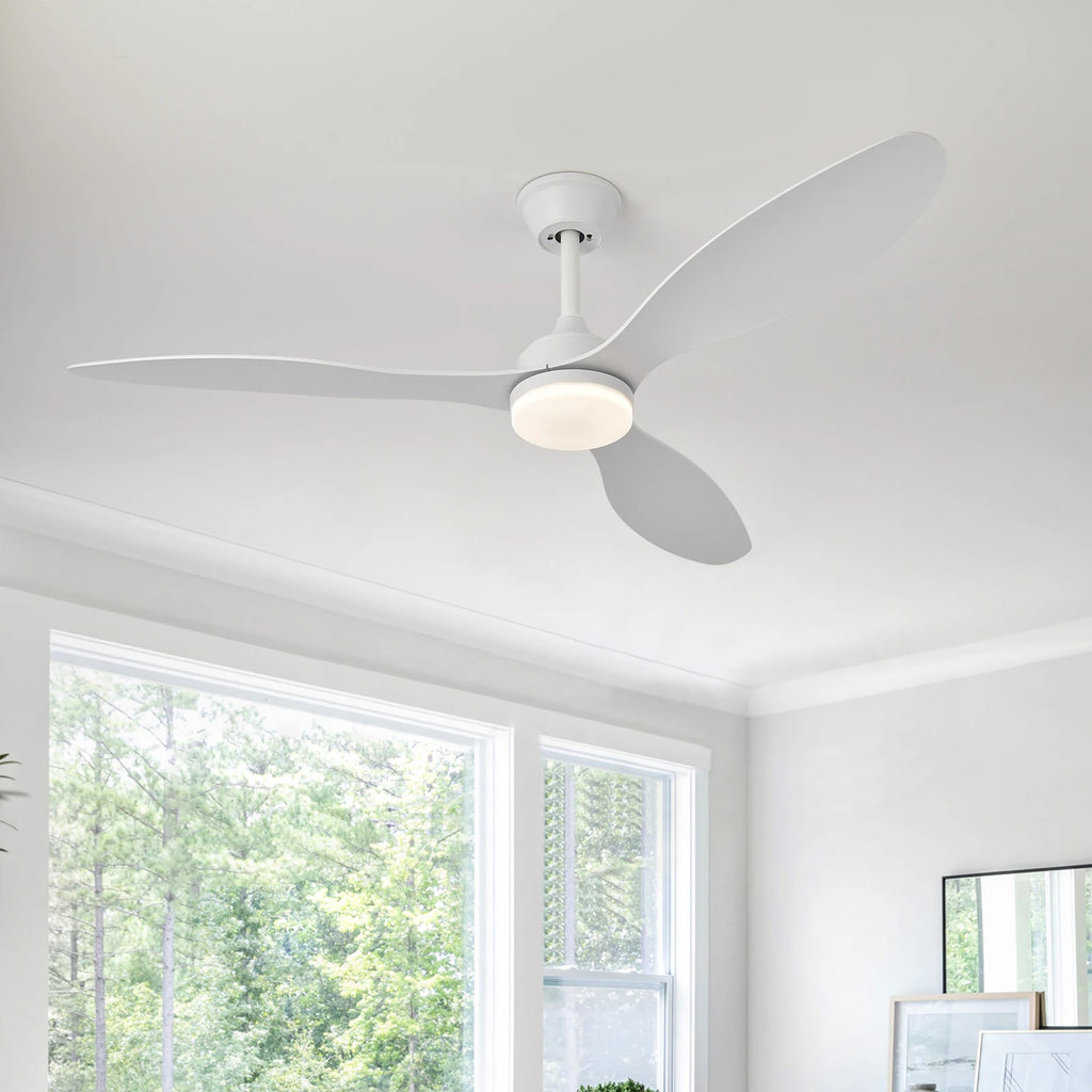 Low Profile Ceiling Fan with Light & Remote | 25"/42"/52" Indoor/Outdoor
