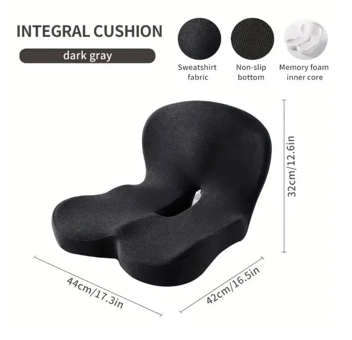 Premium Memory Foam Lumbar & Seat Cushion for Ultimate Comfort
