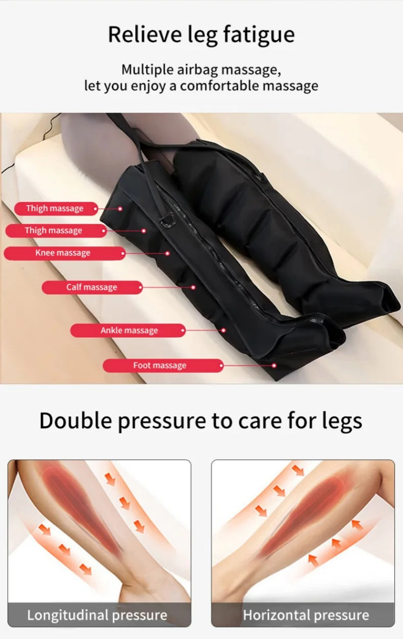 Leg & Foot Air Wave Massager Boots | Smart Circulation Recovery