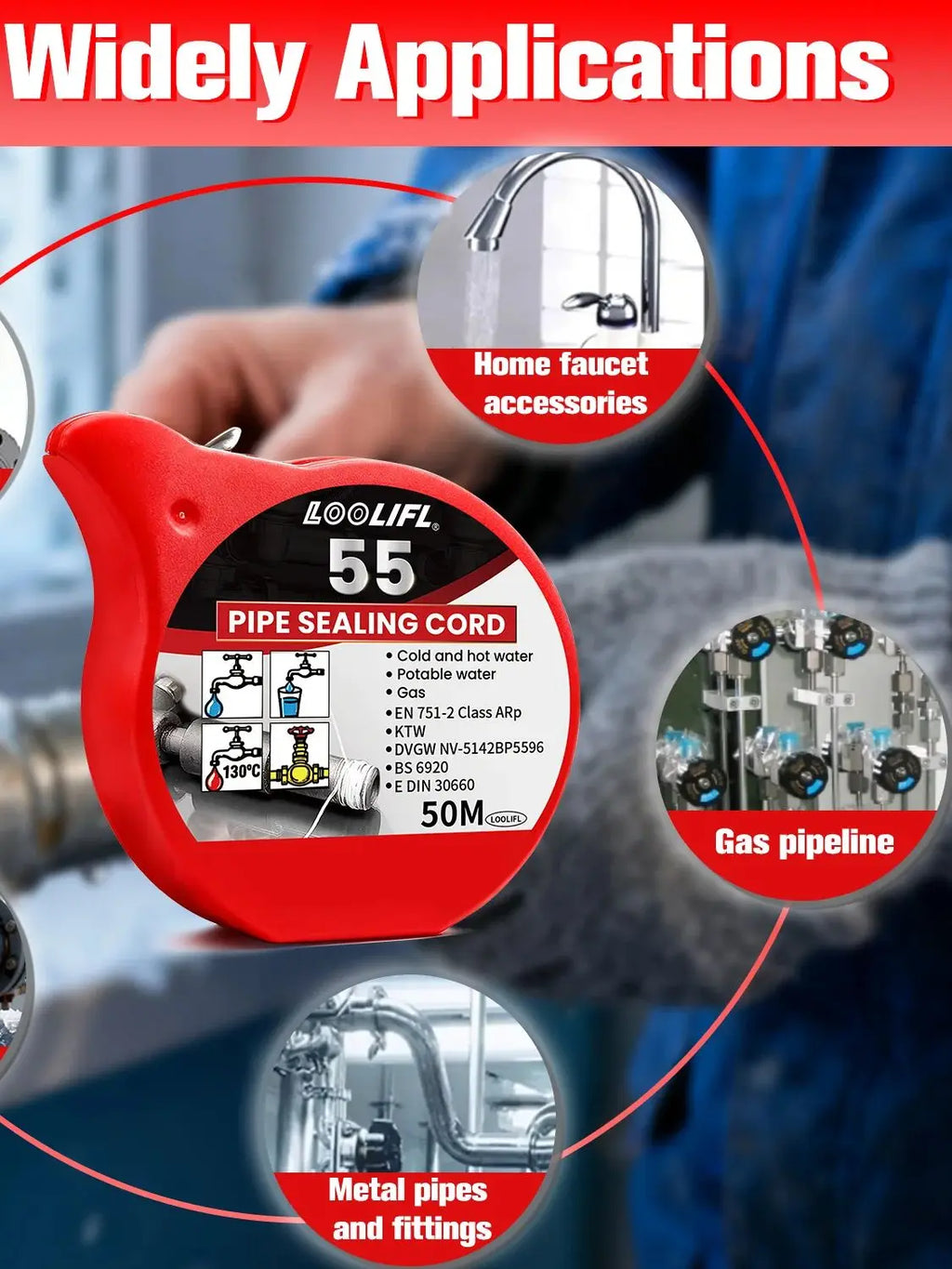 LOOLIFL Super Waterproof Sealing Tape - Pipeline & Wire Anti-Leak Seal