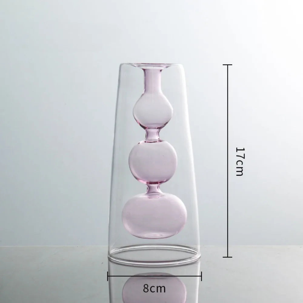 Elegant Glass Hydroponic Vases - Modern Wedding & Home Decor