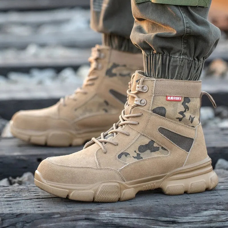 Tulldent Desert Combat Indestructible Safety Boots | Ultimate Protection Footwear