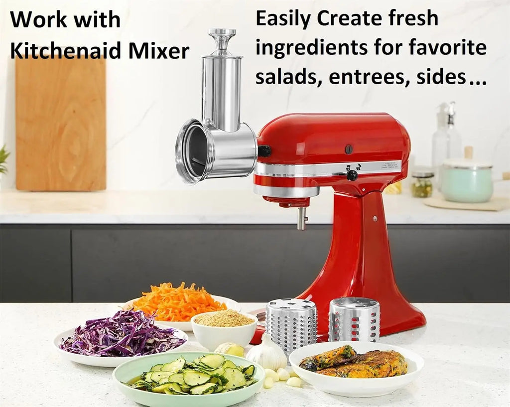 KitchenAid Stand Mixer Slicer Shredder | Stainless Steel Salad Maker