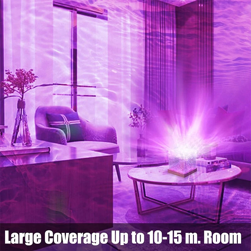 Ocean Wave Projector Light - 16 Colors Aurora Glow Lamp