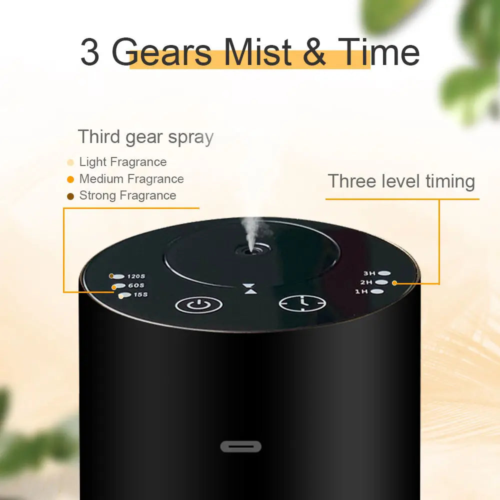 Portable Car & Home Aroma Diffuser - Rechargeable Essential Oil Machine