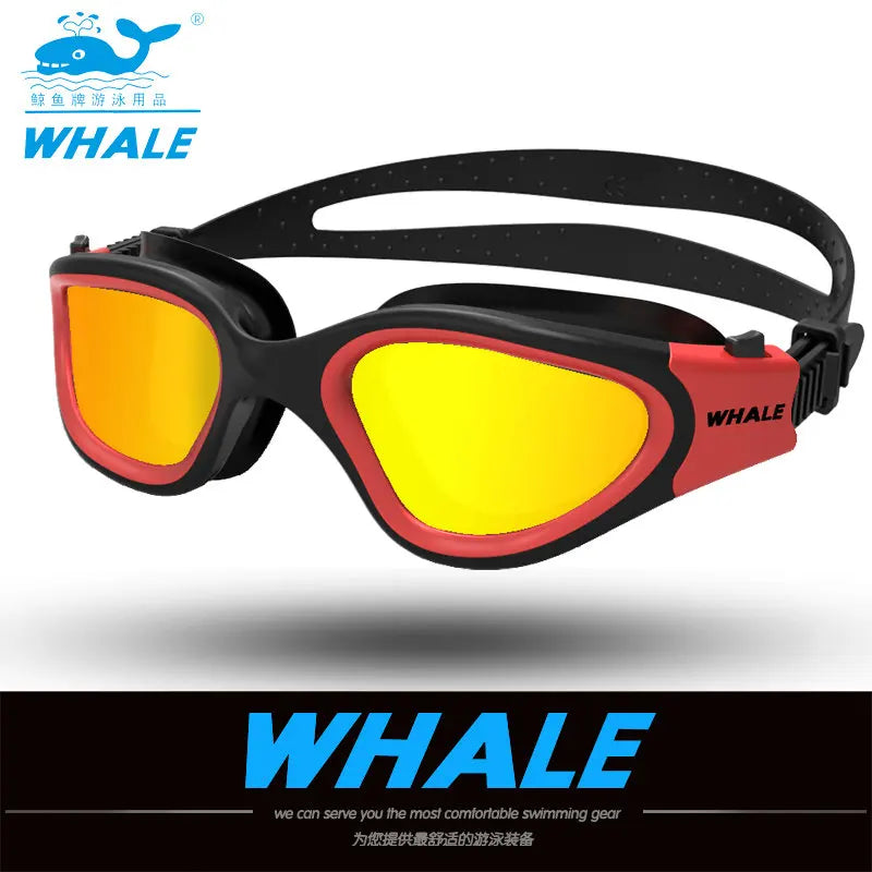 Professional Anti-Fog UV Swimming Goggles for Adults - Waterproof Silicone