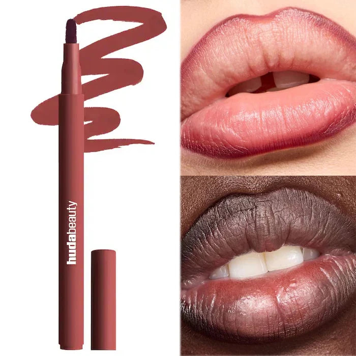 Vabena Velvet Brown Lip Liner Pencil - Matte, Waterproof & Non-Stick Lip Contour