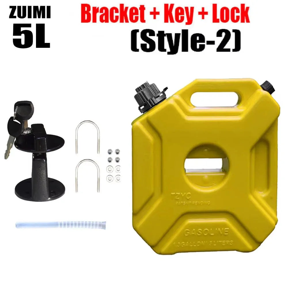 Motorcycle Fuel Tank 3/5L Child Lock Anti-static Jerry Can