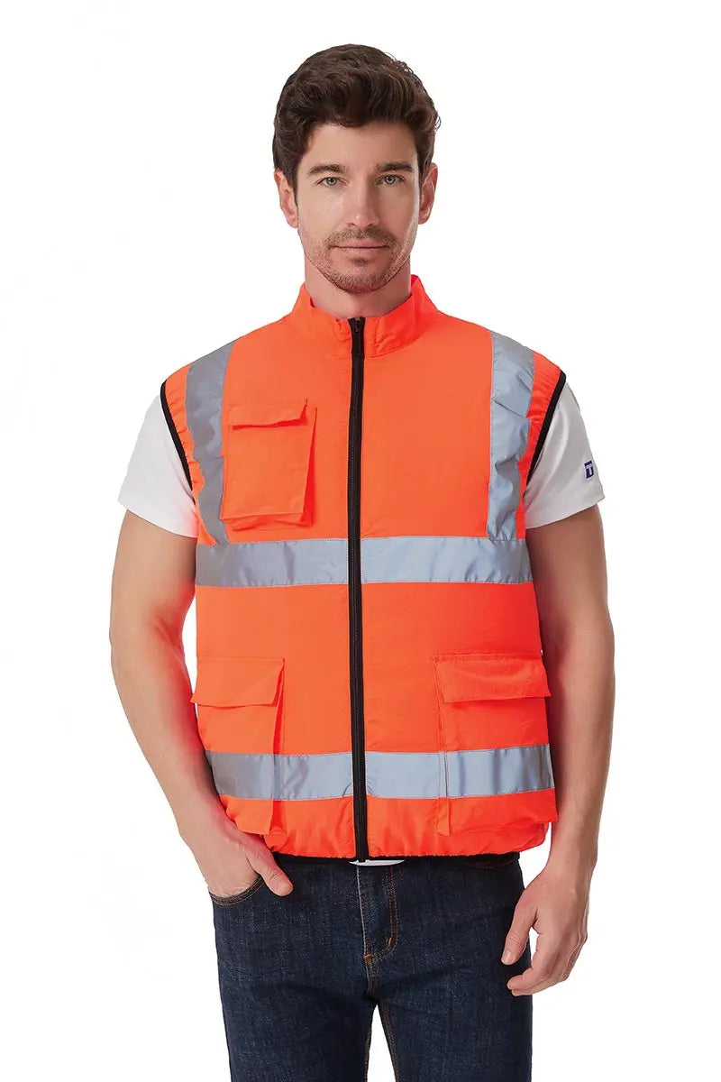 USB Powered Cooling Fan Work Vest - Reflective Summer Safety