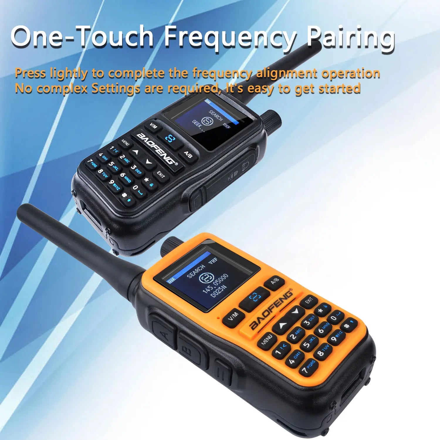 Baofeng UV-5R Mini 2PCS Dual Band Walkie Talkie - Compact 5W Amateur Radio with Air Band Rx & Type-C
