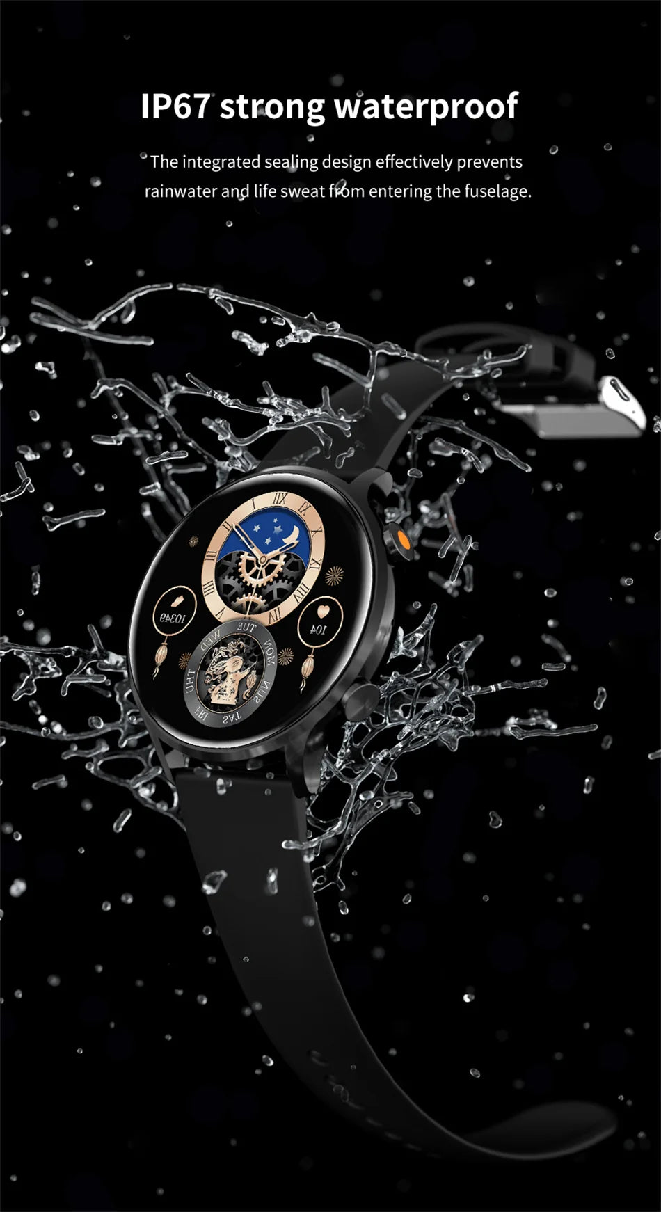 Vabena 2026 Smartwatch for Women & Men | AMOLED, GPS, IP68
