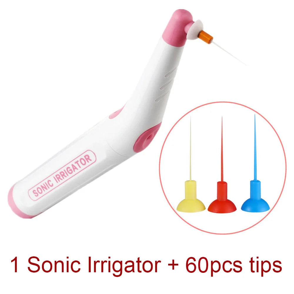 60Pcs Dental Sonic Irrigator Tips for Root Canal Cleaning & Endodontic Tools