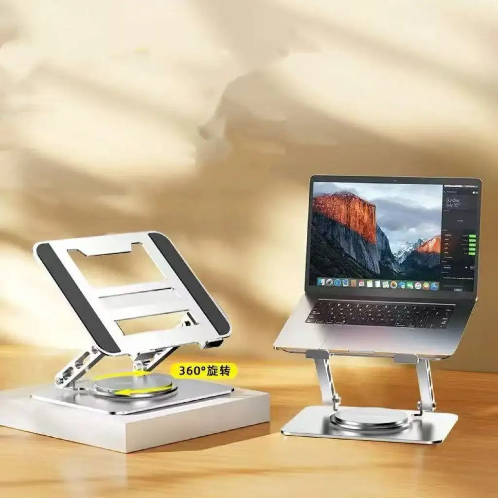 PHONEPACE 360 Rotating Aluminum Laptop Stand - Ergonomic Desk Riser