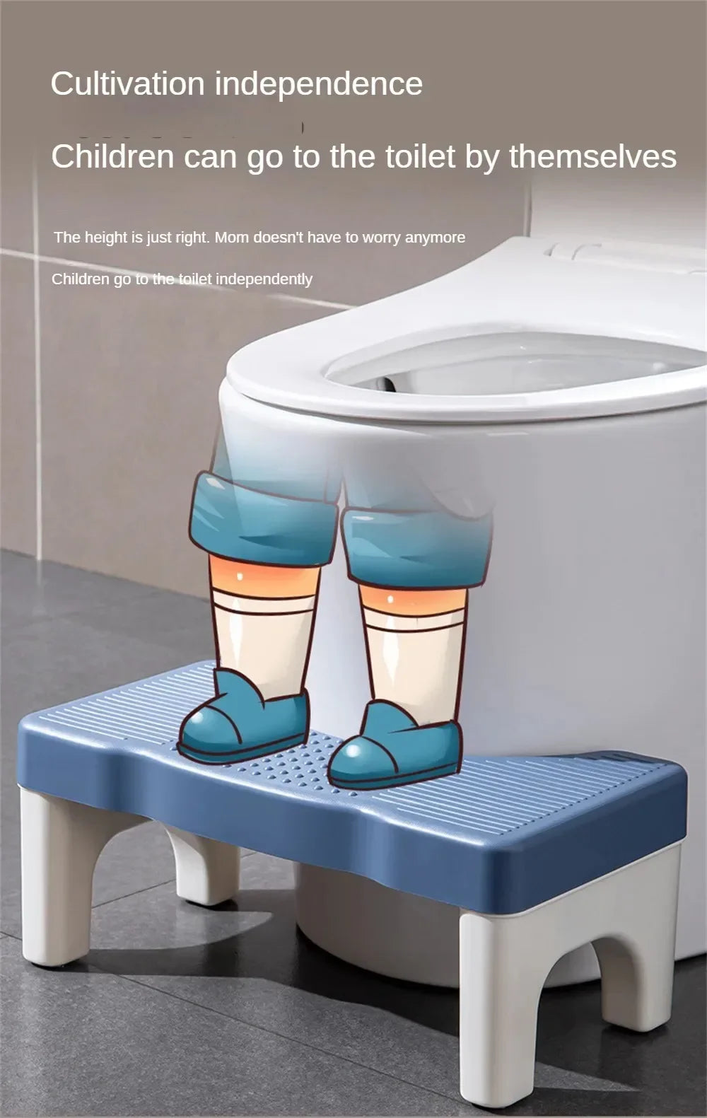 Ergonomic Squatty Potty Toilet Stool for Kids, Pregnant Women & Elderly – Bathroom Foot Stand