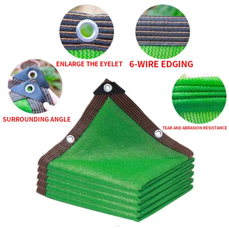 Beige Sunshade Cloth - Durable UV Protection Mesh for Patio, Garden & Greenhouse