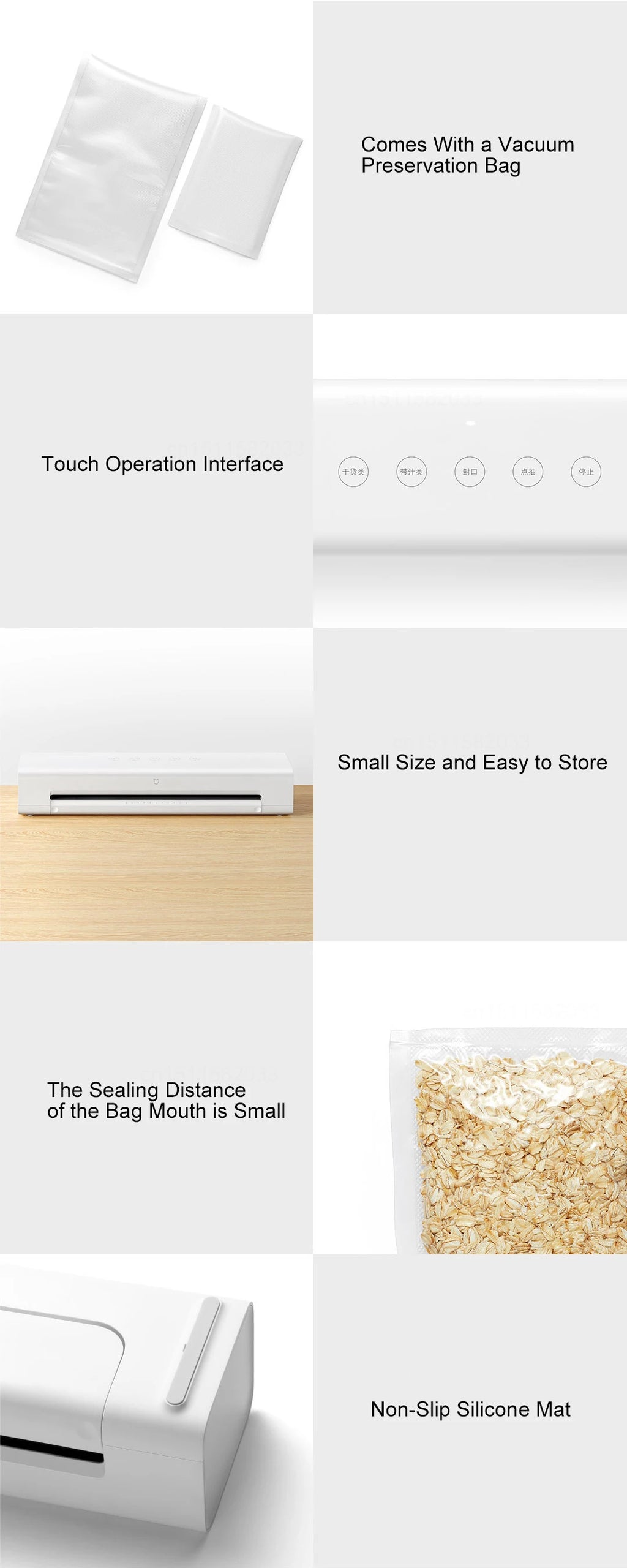 MIJIA 70Kpa Vacuum Sealer - Dry & Moist Food Preservation