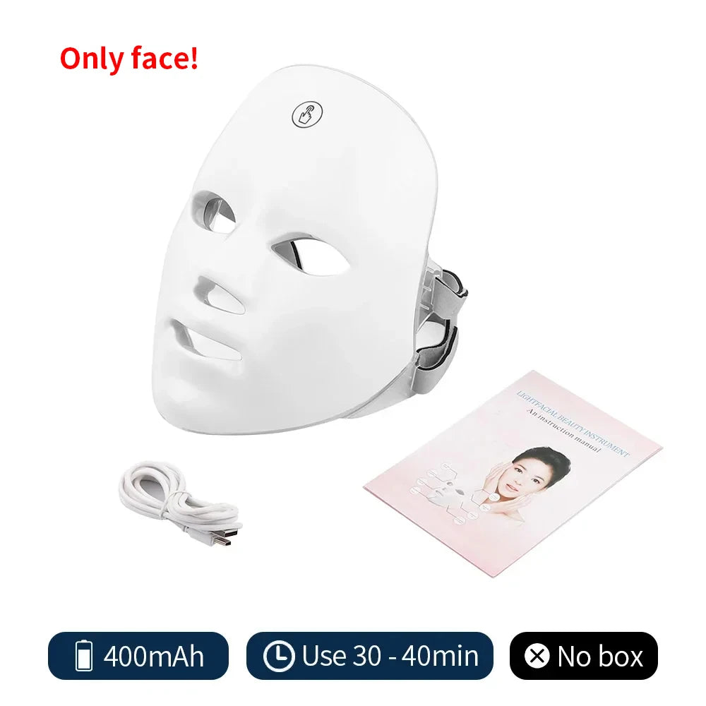 Vabena Wireless LED Mask: 7-Color Photon Therapy for Youthful Skin