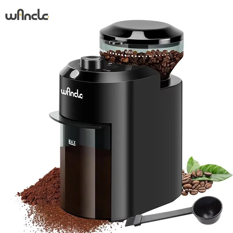 Wancle Electric Burr Coffee Grinder | Adjustable Conical Mill