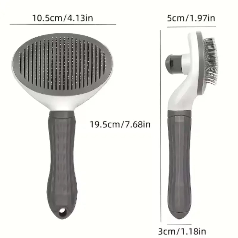 Self Cleaning Pet Brush & Dematting Comb - Dogs & Cats