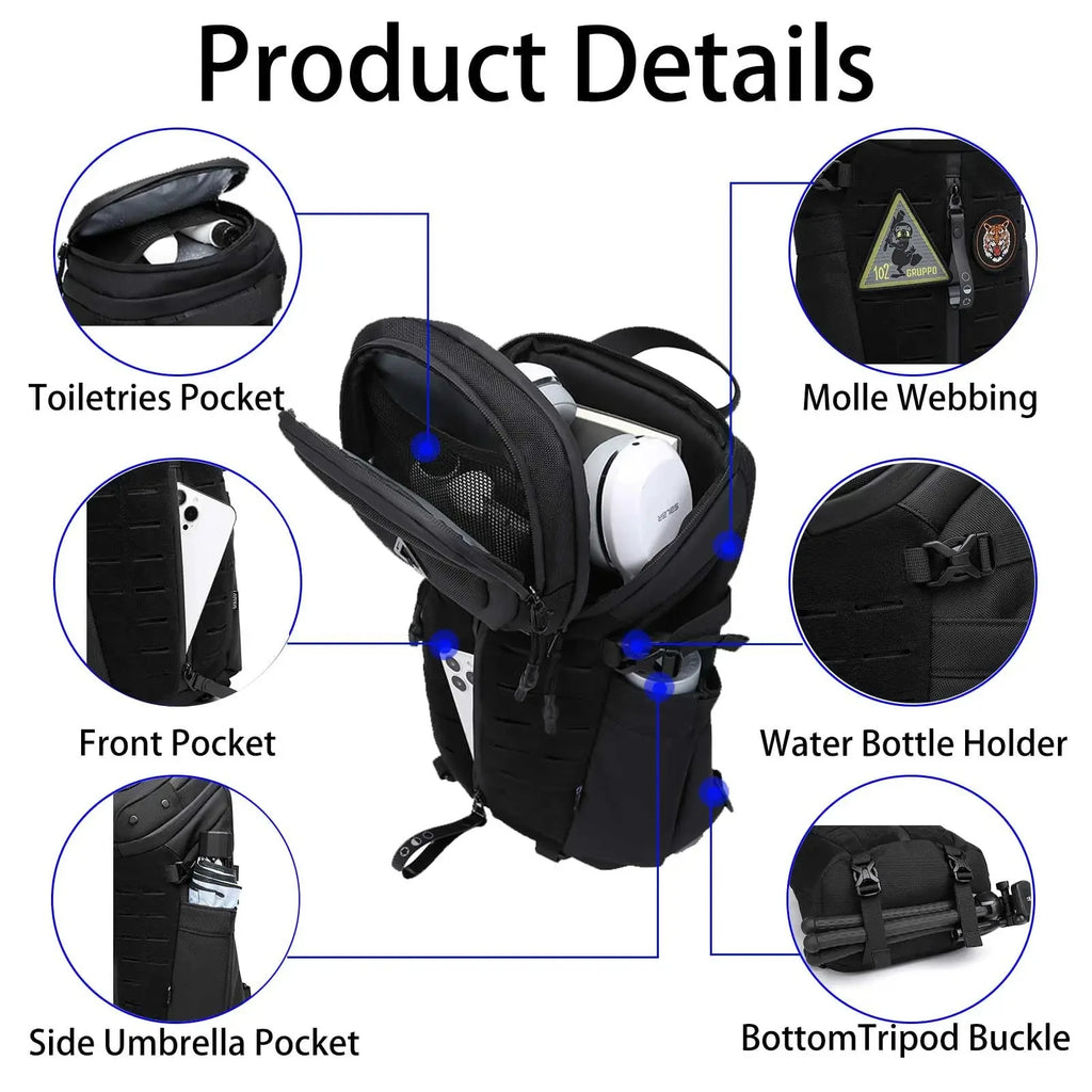 Anti-Theft Sling Bag | USB Charging Waterproof Crossbody Backpack