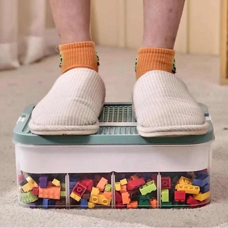 Lego Storage Box | Kids Toy Organizer | Building Block Sort Container